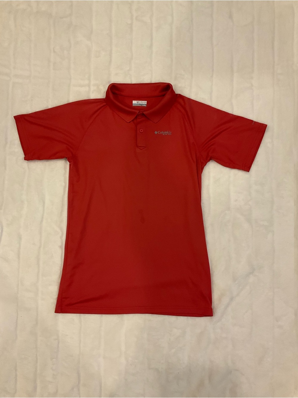 Columbia PFG Bright Red Performance Polo